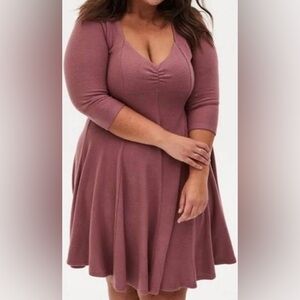 Torrid Super Soft Plush Fluted Dress - 3